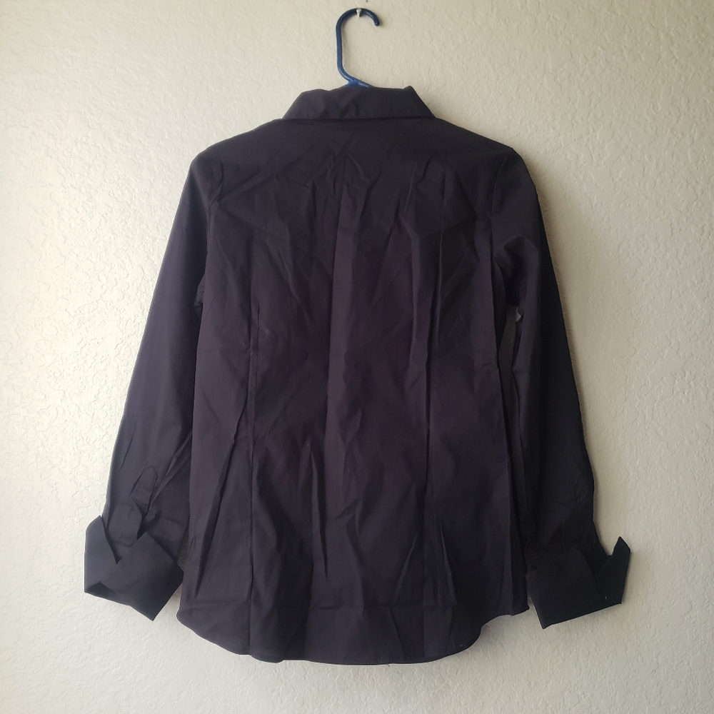 Esabel C Black Fitted Button Down Collared Shirt - image 5